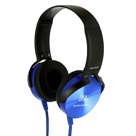 Fone De Ouvido Stereo Super Bass Headset XB-450 Azul