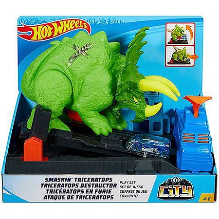 Brinquedo Carrinho Hot Wheels Ataque de Triceratops - Mattel