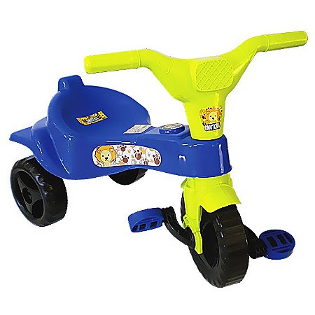 Triciclo Motoca Velotrol Tico Tico Infantil Azul Omotcha