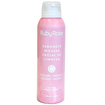 Sabonete Mousse Facial de Limpeza Ruby Rose - Fruta Vermelhas