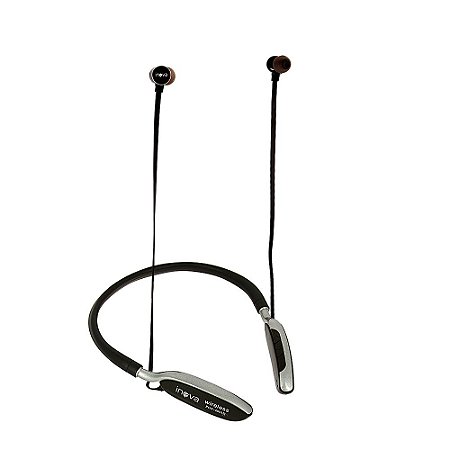 Fone De Ouvido Bluetooth De Pescoço Para Esportes Preto FON-2091D - Inova