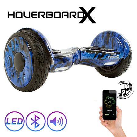 Hoverboard Bluetooth Barato Com Led 6,5' Poleg. Com Alça Cor Fogo