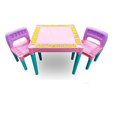 Mesa e Cadeira Educativa Para Menina - 4130 Tritec