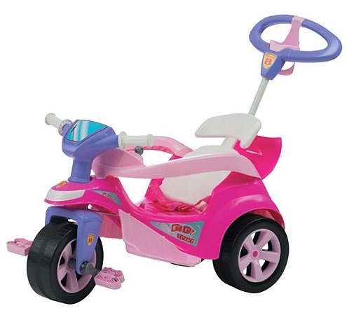 Brinquedo Infantil Baby Trike Evolution Rosa - Biemme