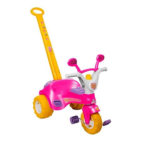 Triciclo Infantil Velotrol Fofy com Haste e Buzina Cotiplás