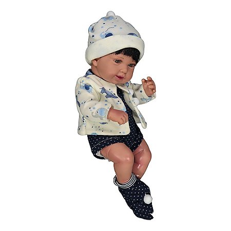 Bebê Reborn Realista Anny Doll Baby Menino Cotiplás 2440 - Chic Outlet -  Economize com estilo!