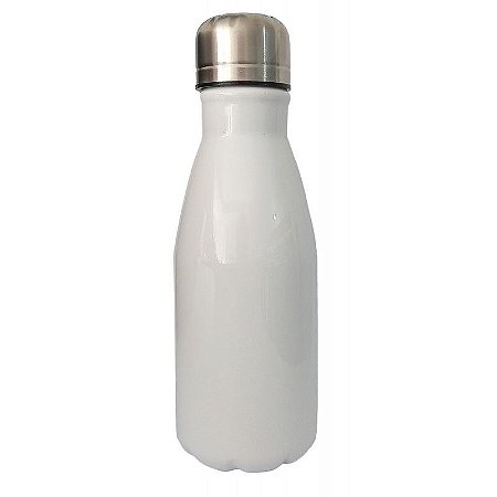 Garrafa Aluminio Cola 500ml Branco - Hipermidia Info & Sublimação