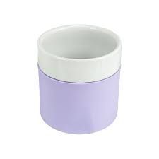 COPO PORCELANA C/ CAPA DE SILICONE LILAS