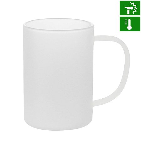 CANECA VIDRO - 300 ML FOSCO BORO