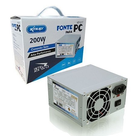 FONTE ATX BÁSICA PC 200W S/ CABO