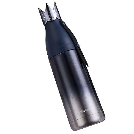 Garrafa Térmica Coroa inox 500ml Azul