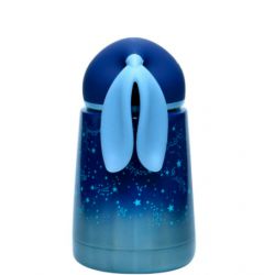 Garrafa Térmica Linha Luxo Coelho Baby em Inox Sublimável Azul Espacial  300ml
