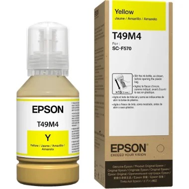 Refil Epson Sublimático Original T49M4 Yellow 140ml