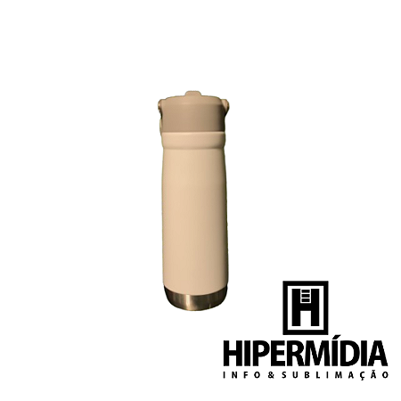 Garrafa Inox Térmica Branco ML-6206 650ml