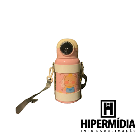 Garrafa Inox Térmica Infantil Rosa CH-018S 500ml