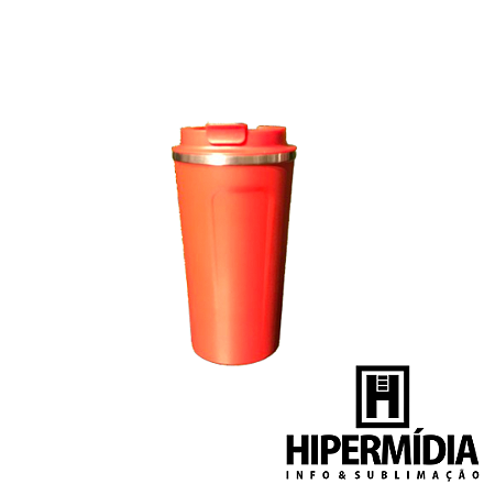 Copo Inox Térmico ML-6217 Vermelho 500ml