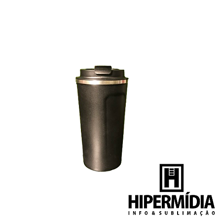 Copo Inox Térmico ML-6217 Preto 500ml