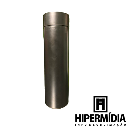 Garrafa Inox Térmica Laser Termo Preta YL1143A 500ml