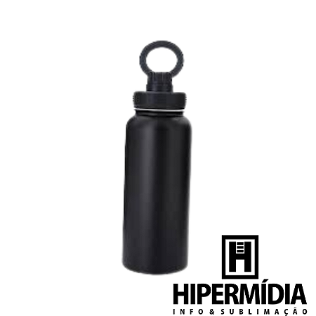 Garrafa Inox Térmica Polida ML-6224 Preta 550ml