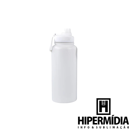 Garrafa Inox Térmica Polida Branco ML-6226 900ml