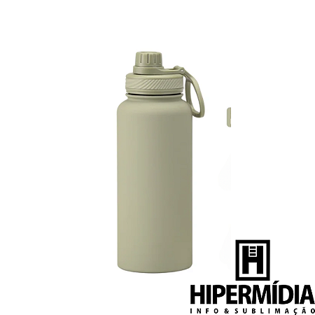 Garrafa Inox Térmica Polida Verde ML-6226 900ml