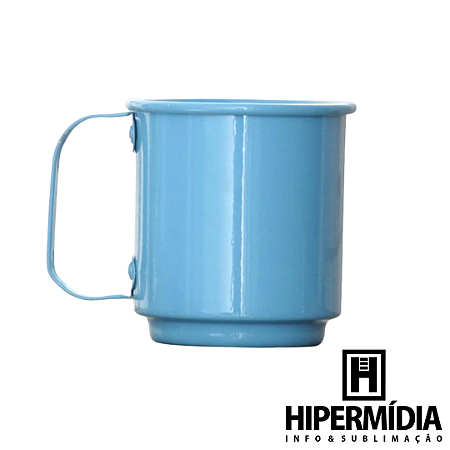 Caneca Alumínio Azul Bebê 400ml
