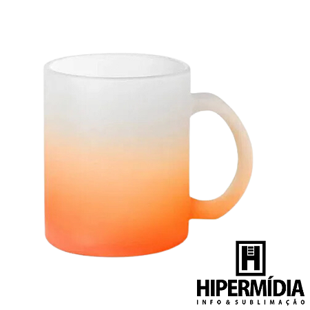 Caneca Chopp Jateada Laranja - 325ml