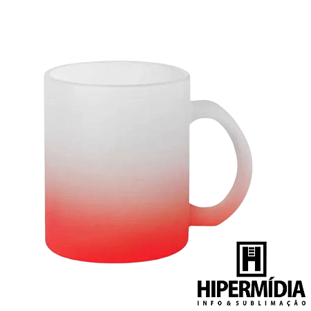 Caneca Chopp Jateada Vermelha - 325ml