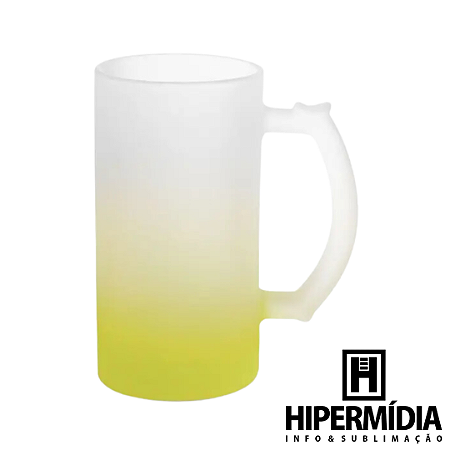 Caneca Chopp 475ml Jateda/Amarela Deko
