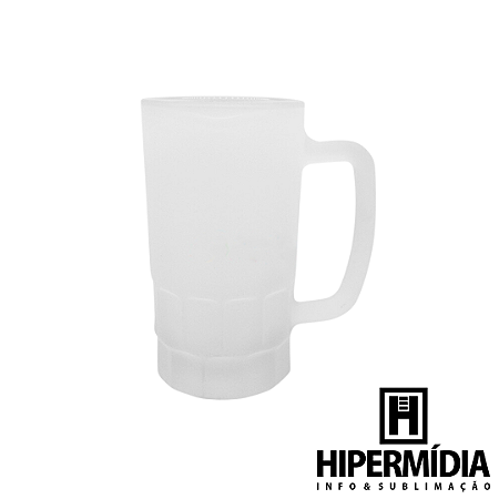 Caneca Chopp Vidro 550ml Jateada