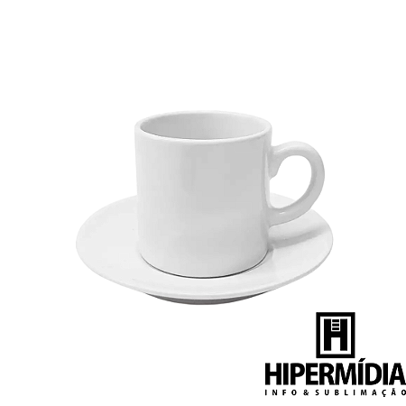 XÍCARA DE CAFÉ LIVE 88ML COM PIRES – BRANCA