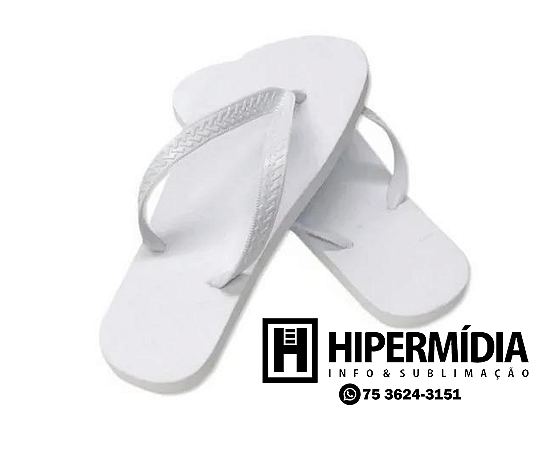 Chinelo Branco Para Sublimação