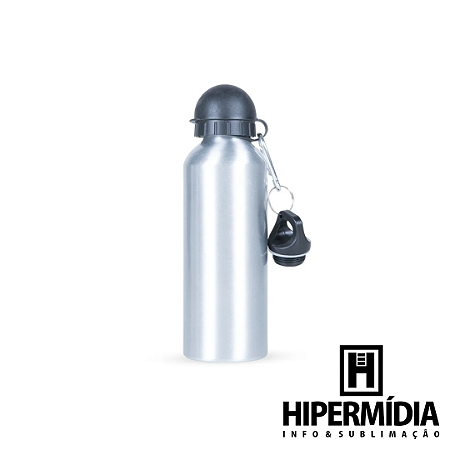 Squeeze Bolinha 2 Tampas Prata 500ml