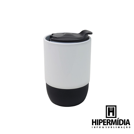Copo Buddy Branco Tampa/Base Preto