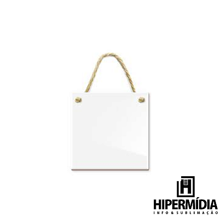 Azulejo Branco Brilho C/ Cordinha 20X20