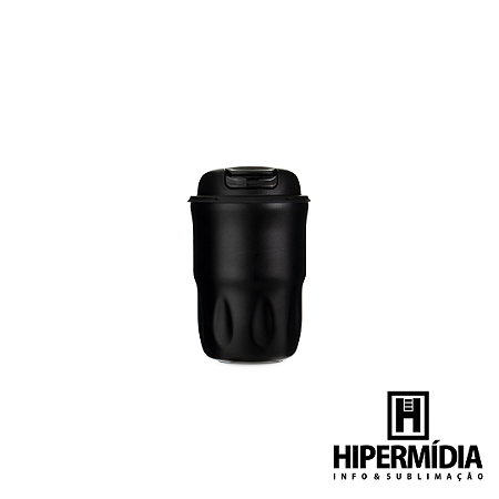 Copo Inox 350ml Preto MiniCoffee