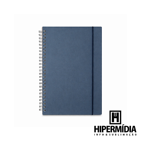 Caderno A5 Papel Reciclado Azul