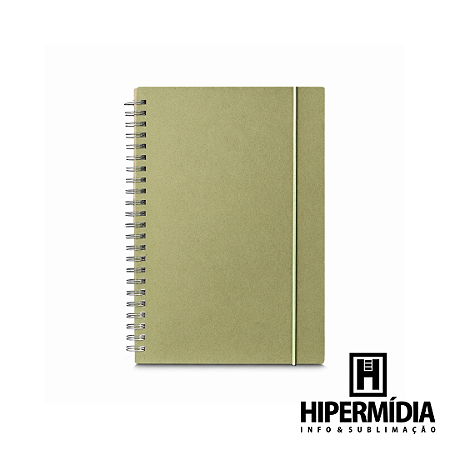 Caderno A5 Papel Reciclado Verde