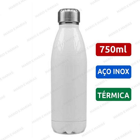 Garrafa Térmica inox 750ml Branco