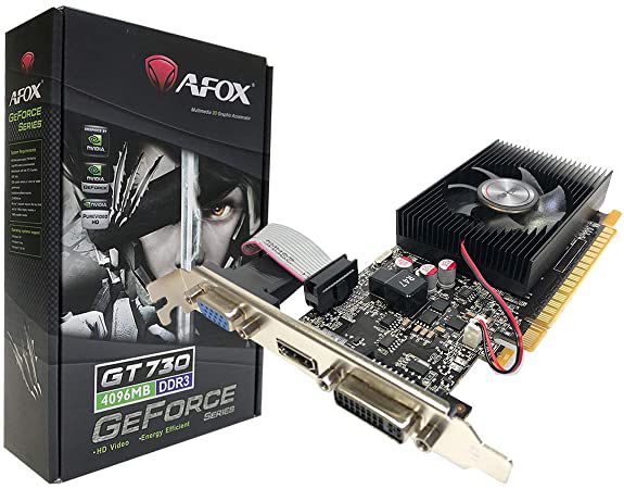 Placa de Vídeo Afox Geforce GT 730 4GB