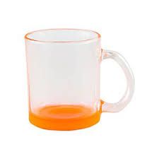 Caneca choop Vidro Degradê Laranja 325ml