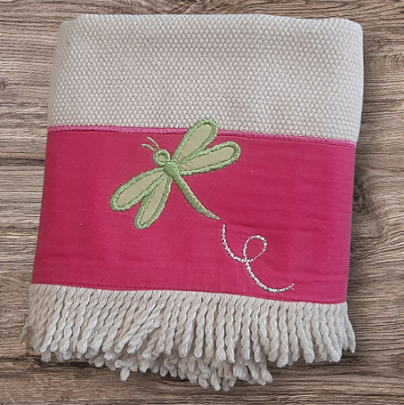 Tapete de tear com libélula