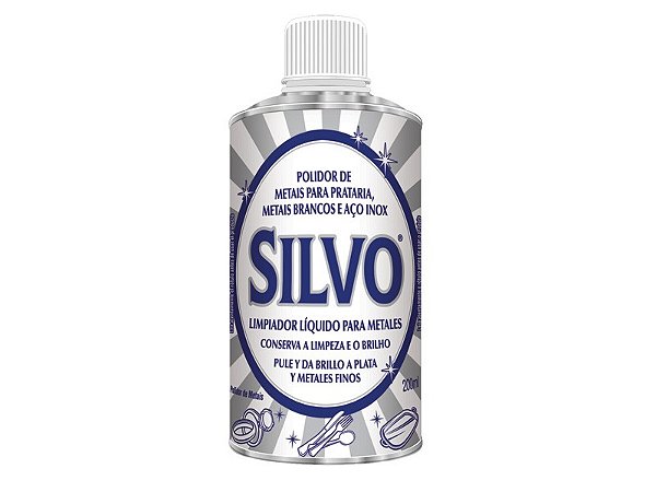 POLIDOR METAIS SILVO 200ML - Certeza Higiene e Limpeza