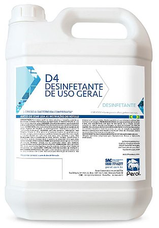 D4 DESINFETANTE FLORAL CITRUS PEROL 5L