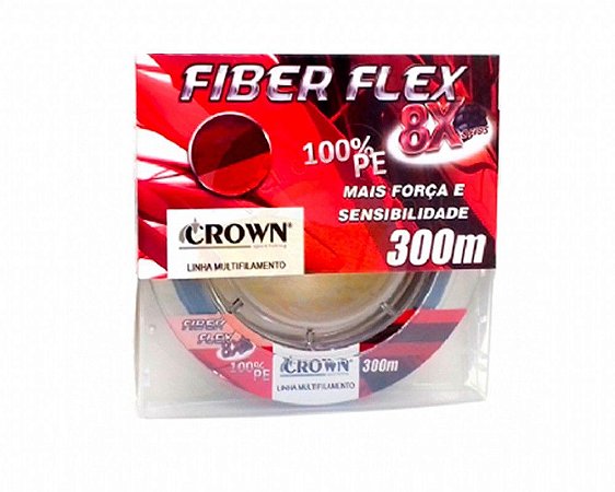Linha Multifilamento Crown Fiber Flex 8x 300m
