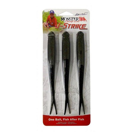 Isca Artificial Monster 3x J-Strike - Cartela 3 unidades