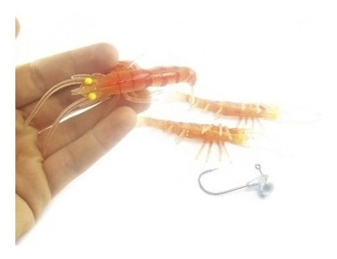 Isca Artificial Camarão Soft Marine Sports Dancer Shrimp 3"