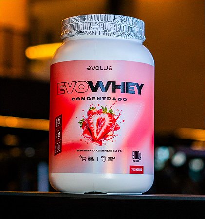 EVOWHEY - MORANGO - 900 g