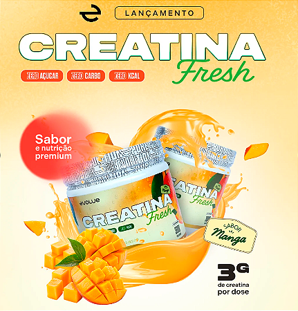 CREATINA FRESH - 300 G - SABOR MANGA
