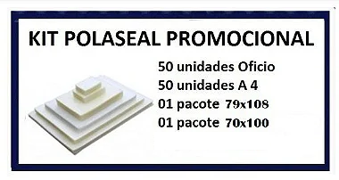 KIT de Plastificação OFICIO, A4, RG, TITULO/ SUS
